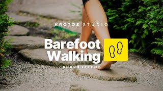 Barefoot Walking Sound Effect  100 Royalty Free  No Copyright Strikes [upl. by Marleen]