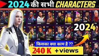 FreeFire All Characters New Ability 2023 Full Details AR ROWDY 99 ✓ [upl. by Hermes]