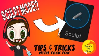 AFFINITY DESIGNER IPAD  PENCIL TOOL SCULPT MODE  TEEK FOX [upl. by Adnaloj]