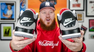 HOW GOOD ARE THE JORDAN 3 BLACK CEMENT SNEAKERS Early In Hand amp On Feet Review [upl. by Emmye]