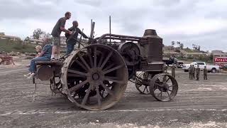 1912 Rumely Oil Pull tractor driving around Antique Tractor show [upl. by Frohne]