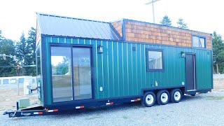 Absolutely Gorgeous Tiny House On Wheels Ive Ever Seen  Living Design Tiny House [upl. by Dom]