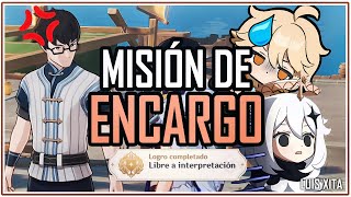 Libre a interpretación LOGRO •〚 Misión de encargo 〛 • LIYUE • Buen augurio ✦ Genshin impact [upl. by Sherwynd]