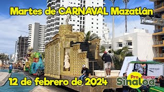 Día martes de Carnaval Mazatlán 2024 [upl. by Wehhtam]