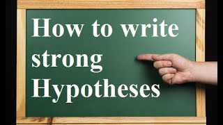 how to write hypothesis in research paper i step by step guide [upl. by Eita24]