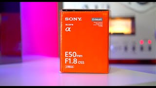 SONY 50mm 18 OSS UNBOXING [upl. by Leddy]