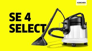 Clean Fibres of Textile Surfaces With The SE 4 Select Spray Extraction Carpet Cleaner  Kärcher UK [upl. by Deloris]