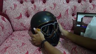 Royal H01 Retro Classic Full Face Helmet Matte Black [upl. by Ardnayek]