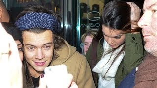 Harry Styles and Kendall Jenner Caught Leaving A Hotel  Gets Swarmed By Fans and Paparazzi [upl. by Andrien]