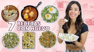 7 RECETAS CON HUEVO 🍳 Fáciles Saludables y Deliciosas [upl. by Novaj]