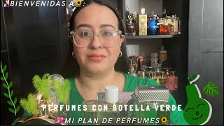 💚Perfumes con botella Verde☘️perfumesdemujer parati perfumesfemeninos fragance reseña trend [upl. by Ryle]