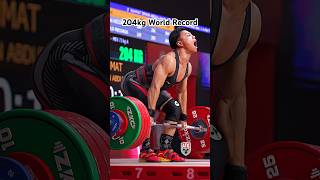 Rahmat Erwin Abdullah 73kg 🇮🇩 204kg  450lbs CampJ World Record Slow Motion weightlifting [upl. by Demetre219]