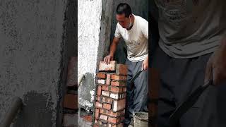 Brick wall decoration installation process goodtools short [upl. by Tallia912]