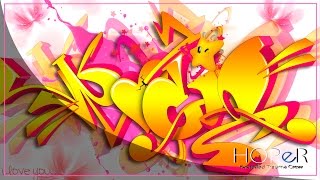 Graffiti Digital  SpeedART quotROCIOquot [upl. by Ignacia771]