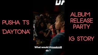 Pusha Ts IG Story Daytona Album Release Party [upl. by Alaecim746]