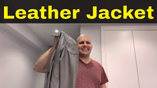 How To Clean A Leather Jacket At HomeStain RemovalTutorial [upl. by Eitsim]