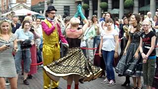 CanCan dance in London Covent Garden [upl. by Eimrej770]