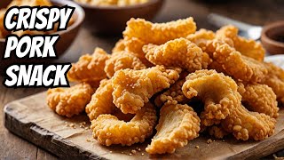 SECRET RECIPE Homemade Chicharron Crispy Pork Rinds Recipe – QUICK amp EASY [upl. by Hgielhsa]