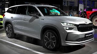 Skoda Kodiaq Sportline 2024 midsizeSUV sporty design spacious interior plugin hybrid option [upl. by Akiemaj]