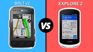 Wahoo Elemnt Bolt v2 vs Garmin Explore 2  Which One Is Better [upl. by Eicats]