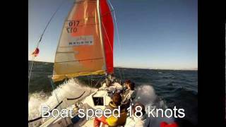 Sports boat severe broach with man overboard [upl. by Molahs329]