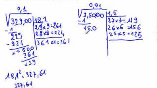 algoritmo radice quadrata con approssimazione al decimo ecc flv [upl. by Irtemed]