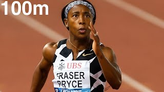 ShellyAnn Fraser Pryce Secure 100m Victory In Season Opener 2024 [upl. by Kinny]