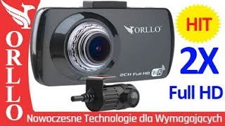 ORLLO Rx630GA PRO Test Kamera samochodowa 2x1080p Gps Wifi Dual [upl. by Kcerred353]