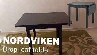 NORDVIKEN dropleaf table from ikea assembly guide [upl. by Ativla235]