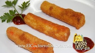 🦀 PALITOS DE CANGREJO Rebozados 🦀 Surimi Rebozado ✅ [upl. by Lorsung]