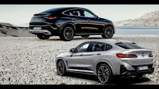 New 2024 BMW X4 M40i Coupe vs Mercedes GLC 300  Both Are Full of Technology  Performance [upl. by Ahsaet]