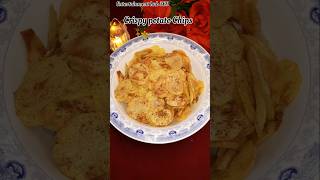 POTATO CHIPS RECIPE  CRISPY POTATO CHIPS  MAKE POTATO CHIPS AT HOME  INSTANT ALOO CHIPS shorts [upl. by Mordecai139]