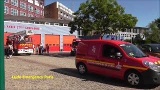 Pompiers de Paris Urgence au CS Gennevilliers 92  Paris Fire Dept Responding [upl. by Leribag]