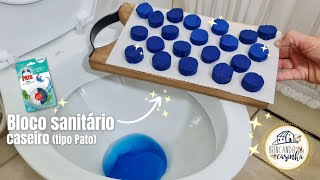 PASSO A PASSO COMO FAZER BLOCO SANITÁRIO CASEIRO PARA CAIXA ACOPLADA  Adriana Fernandino [upl. by Haimirej]