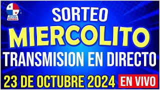 🔰🔰 EN VIVO LOTERIA SORTEO MIERCOLITO 23 de OCTUBRE de 2024  Loteria Nacional de Panamá [upl. by Nilra]