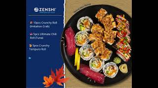 Thanksgiving Platter Sushi  ZENSHI Handcrafted Sushi [upl. by Westfahl709]