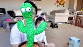 Pbooo Dancing Cactus Mimicking Toy 120 Songs amp Voice Recording Fun [upl. by Enajharas]