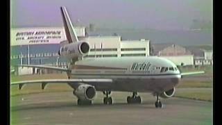 Preswick Airport Wardair DC10 Air Canada L1011 [upl. by Eceer719]