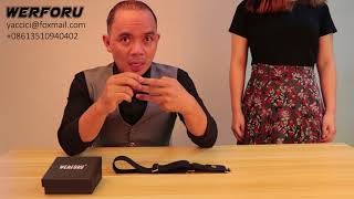 How to use your no buckle Men fashion belt Werforu [upl. by Yebot]