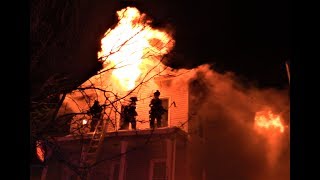 Paterson NJ Fire Department 2nd Alarm Fire 465 10th Ave Heavy Fire 2nd floor [upl. by Utter]