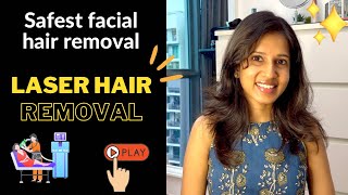 Facial hair removal for women ✅ My experience on laser hair removal in தமிழ் ‼️Safest method tamil [upl. by Anital]