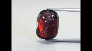 Rhodolite  Rodolite Garnet Carving [upl. by Imer]