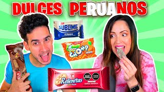 PROBANDO DULCES PERUANOS CON SandraCiresPlay  Probando dulces [upl. by Cupo]