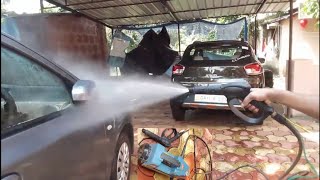 Portable car washer  two wheeler and 4 wheeler washing  nitto rai [upl. by Doloritas]