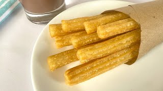 Cómo hacer churros caseros  La receta más fácil rápida y económica [upl. by Ardnekal]