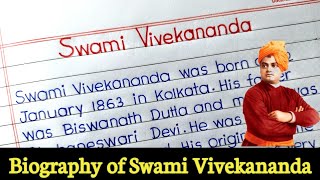 Biography of swami vivekananda in english  paragraph on swami vivekananda in english [upl. by Croft]