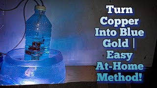 How to Make Copper Sulphate at Home  Simple Electrolysis Process Explained [upl. by Schaab348]