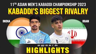 India Vs Iran  Highlights  Final Match  Asian Mens Kabaddi Championship 2023 [upl. by Boeke]