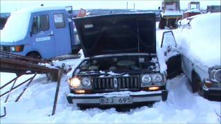 datsun 180B old start cold start [upl. by Ydnec763]