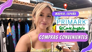 De compras por Madrid descuentos Primark y El Corte Inglés [upl. by Yerocaj]